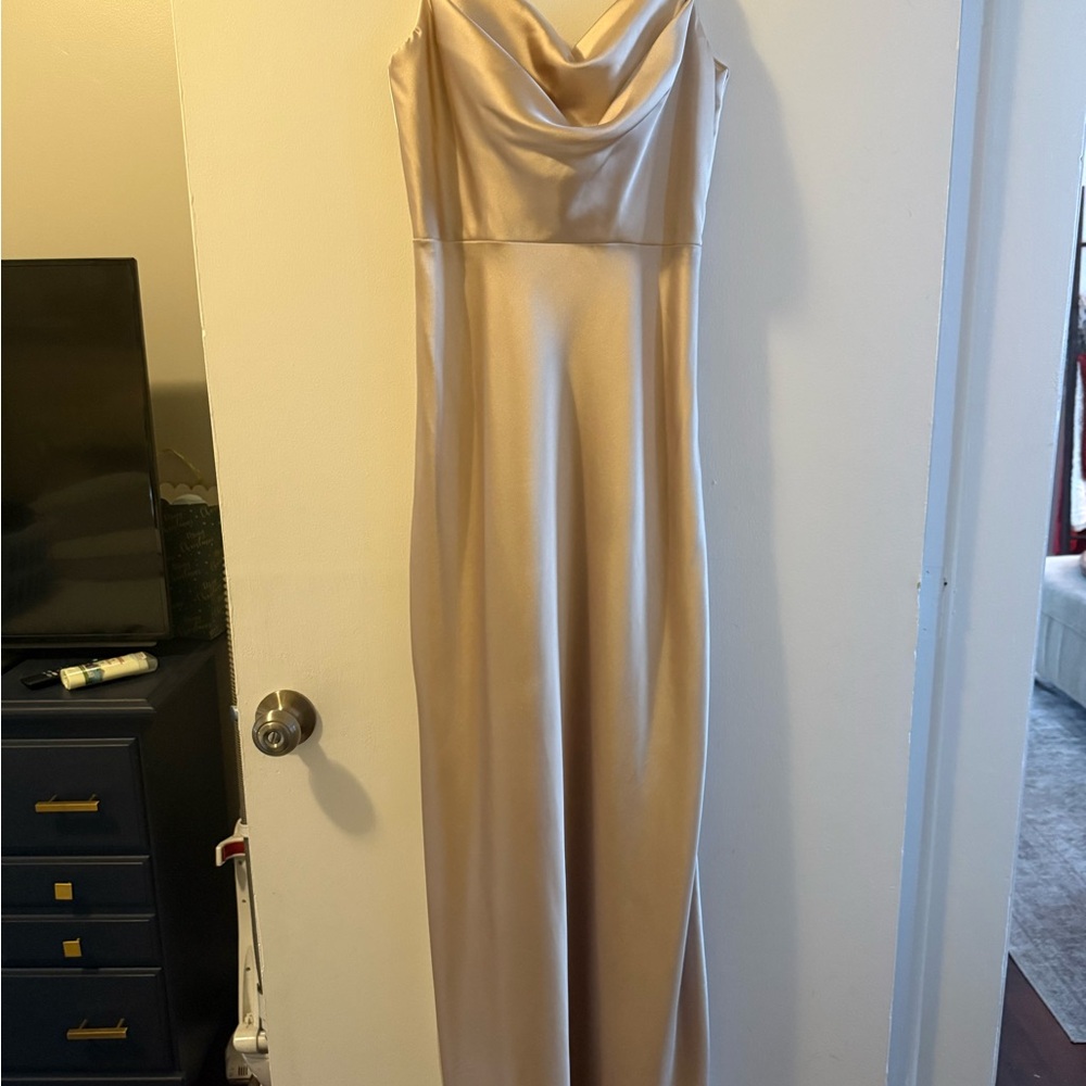 Revelry Champagne gold Nadia Dress